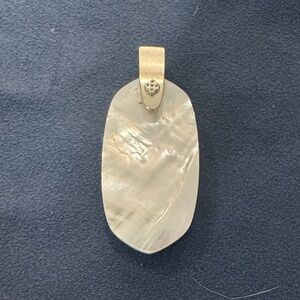 Kendra Scott Iridescent Cream and Gold pendant only